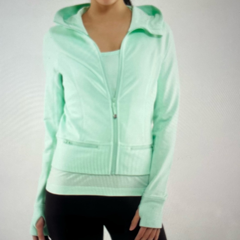 Lululemon Throw Me Over Hoodie Teal Color Size 6
